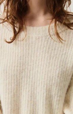 East Round Neck Knit - Nacre Chine