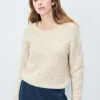 East Round Neck Knit - Poudreuse