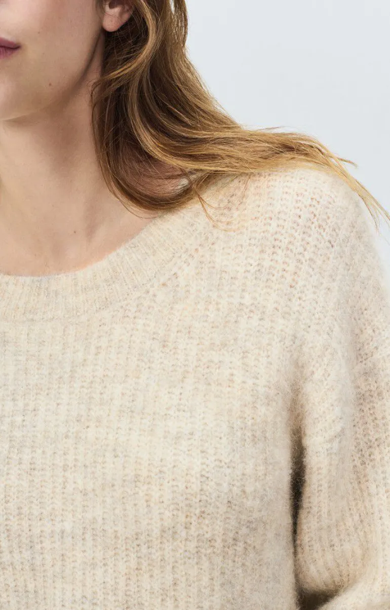 East Round Neck Knit - Poudreuse