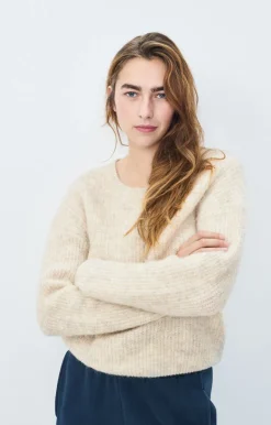 East Round Neck Knit - Poudreuse