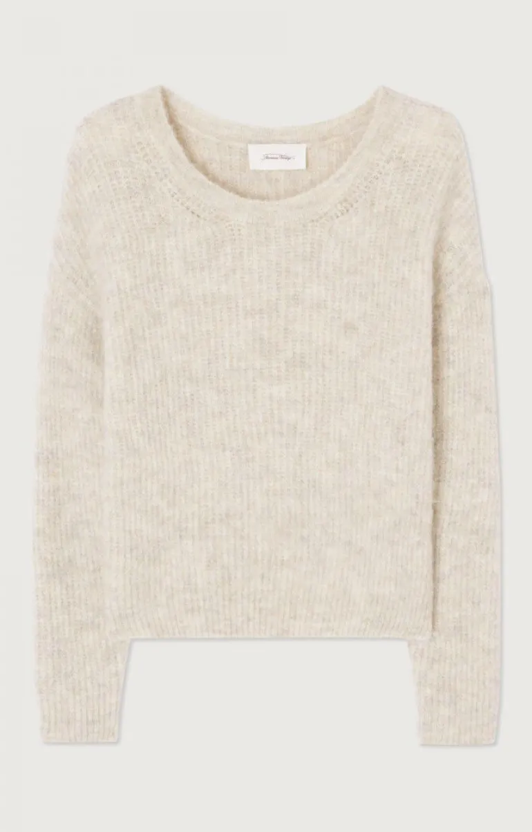 East Round Neck Knit - Poudreuse