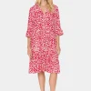 Eda Dress - Crimson Leopard