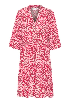 Eda Dress - Crimson Leopard