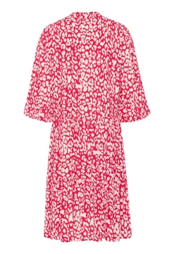 Eda Dress - Crimson Leopard