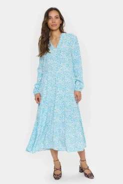 Eda Maxi Dress - Ethereal Blue Leomania