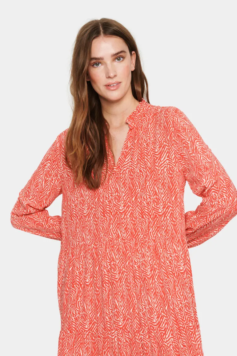Eda Maxi Dress - Hibiscus Zig Zebra