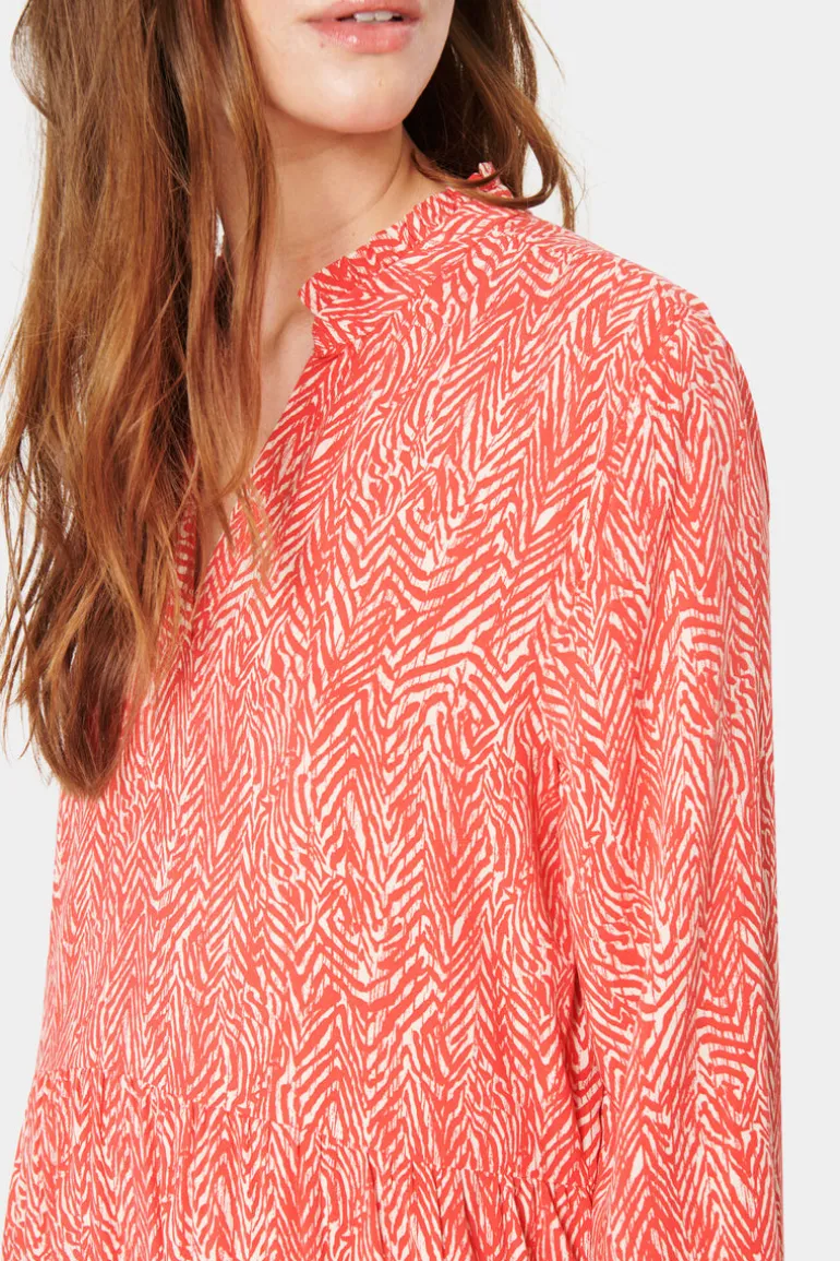 Eda Maxi Dress - Hibiscus Zig Zebra