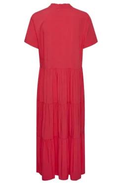 Eda SS Maxi Dress - Hibiscus