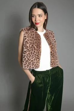 Edelweiss Gilet - Natural Leo