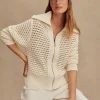 Eloise Full Zip Knit - Egret
