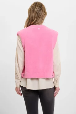 Elona Short Waistcoat - Bright Pink
