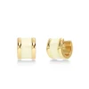 Frame Enamel Hoops Offwhite Gold