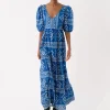 Gambo Maxi Dress SS - Blue