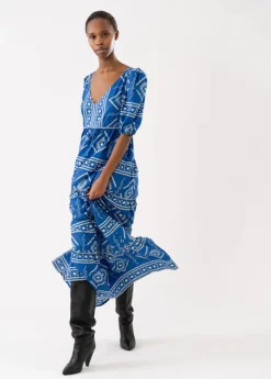 Gambo Maxi Dress SS - Blue
