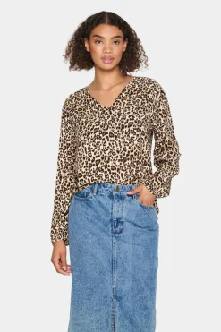 Gazel Blouse - Black Reg Leo