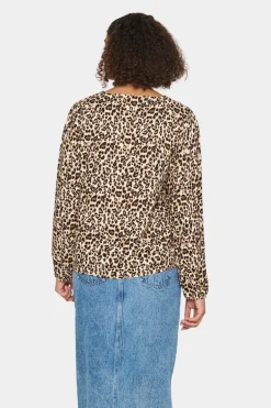 Gazel Blouse - Black Reg Leo