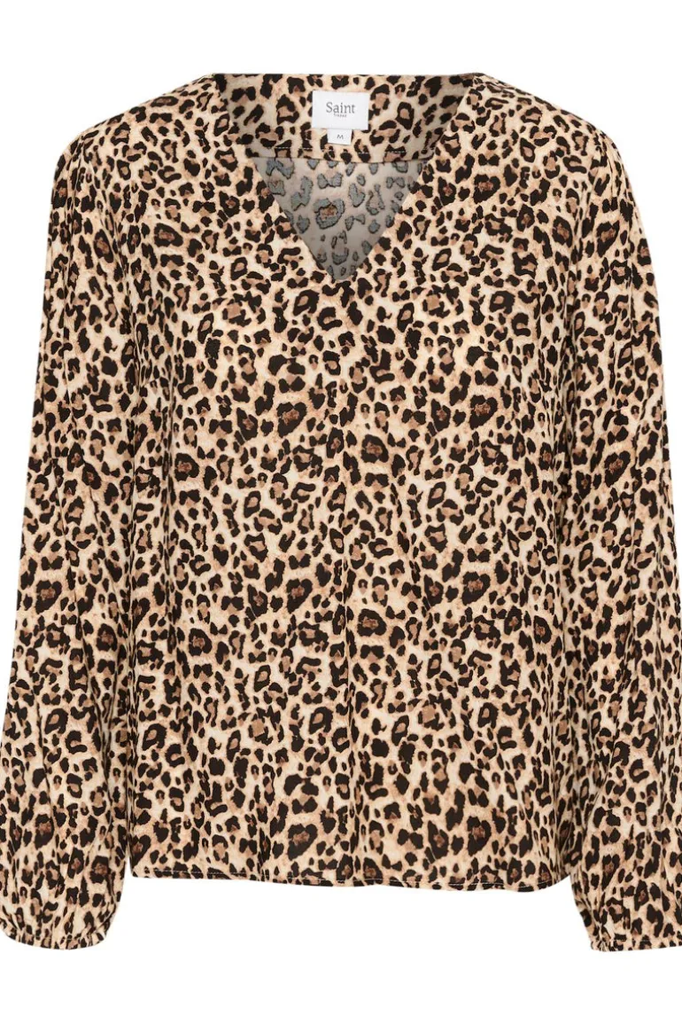 Gazel Blouse - Black Reg Leo
