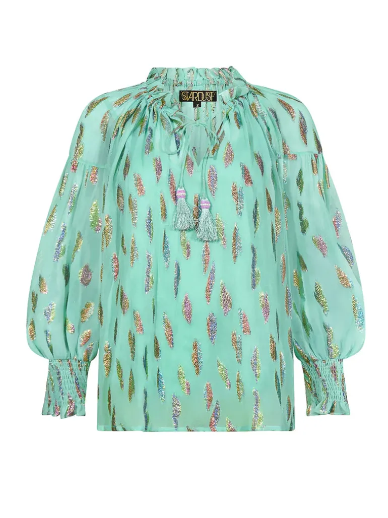 Georgia Top - Jade Metallic Sunset