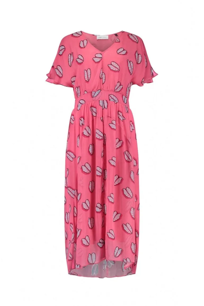 Georgie Dress - Leaf It Pink