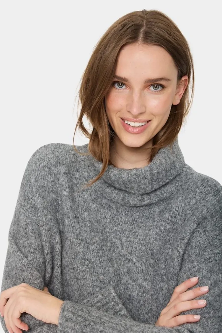 Gilda Pullover - Mist Grey Melange