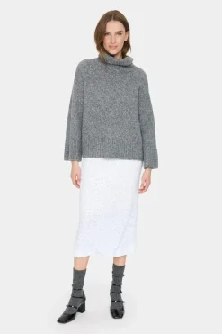 Gilda Pullover - Mist Grey Melange