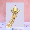 Giraffe Pompom Card