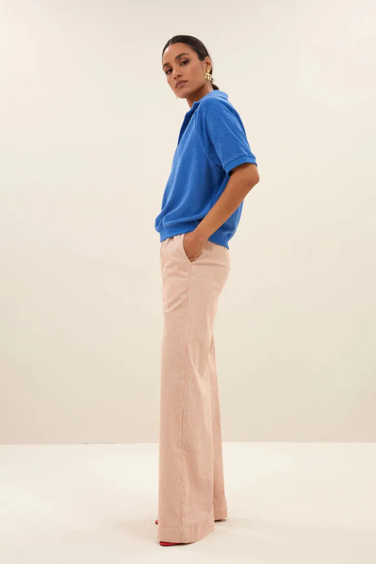 Harper Slub Top - Queens Blue