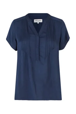 Heather Top SS - Dark Blue