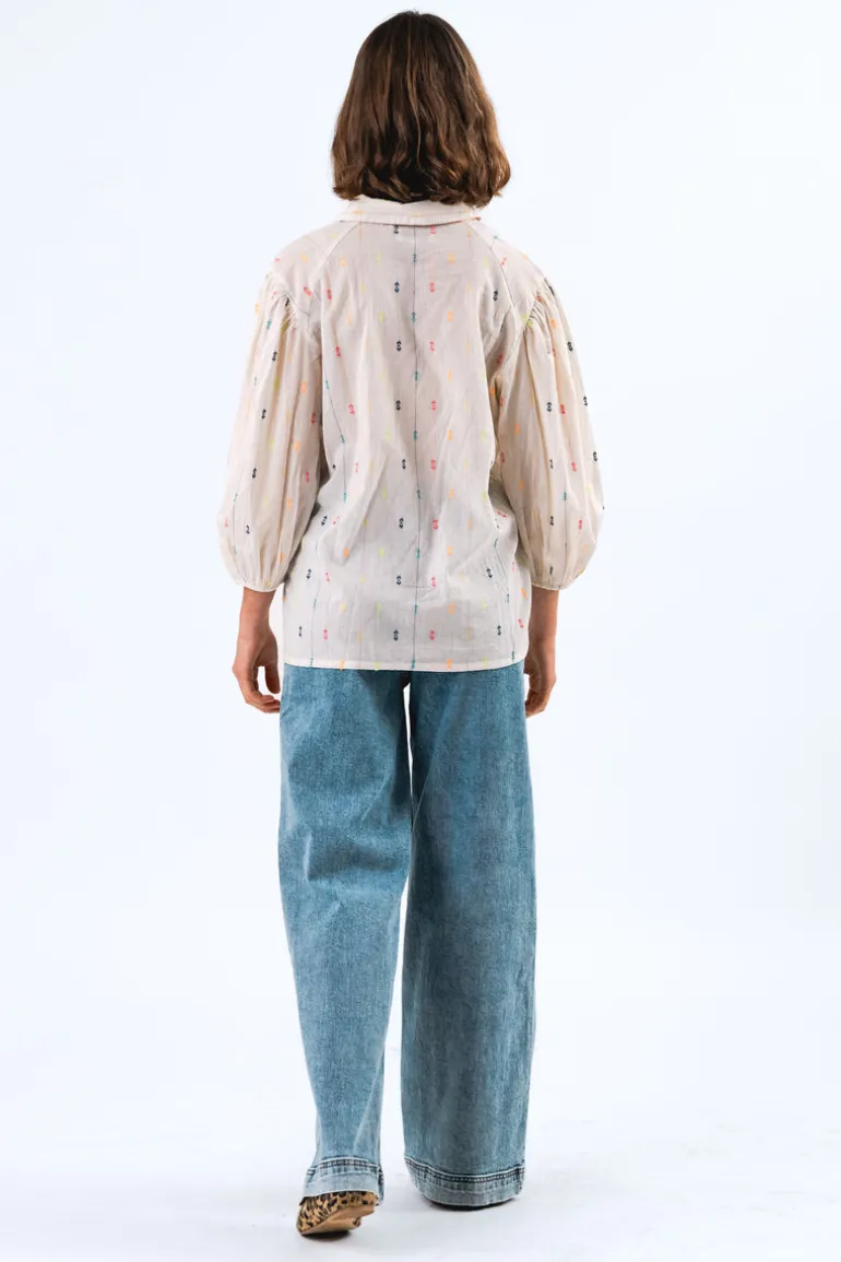 Heidi Shirt 3/4 - Creme