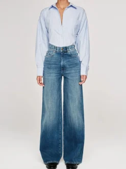 Hepburn Wide Leg Jean - Seagate