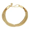 Herringbone Triple Bracelet Gold