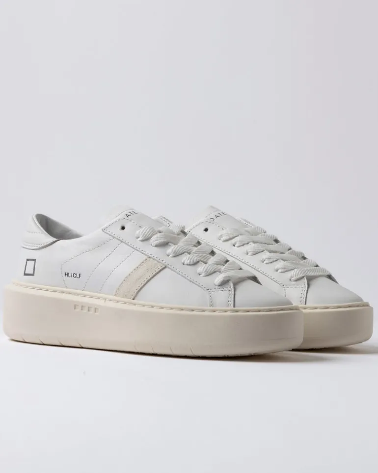 Hill Low Platform Calf - White