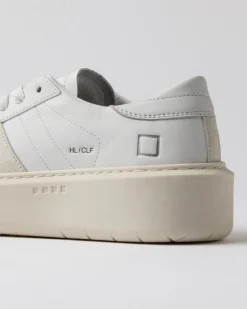 Hill Low Platform Calf - White