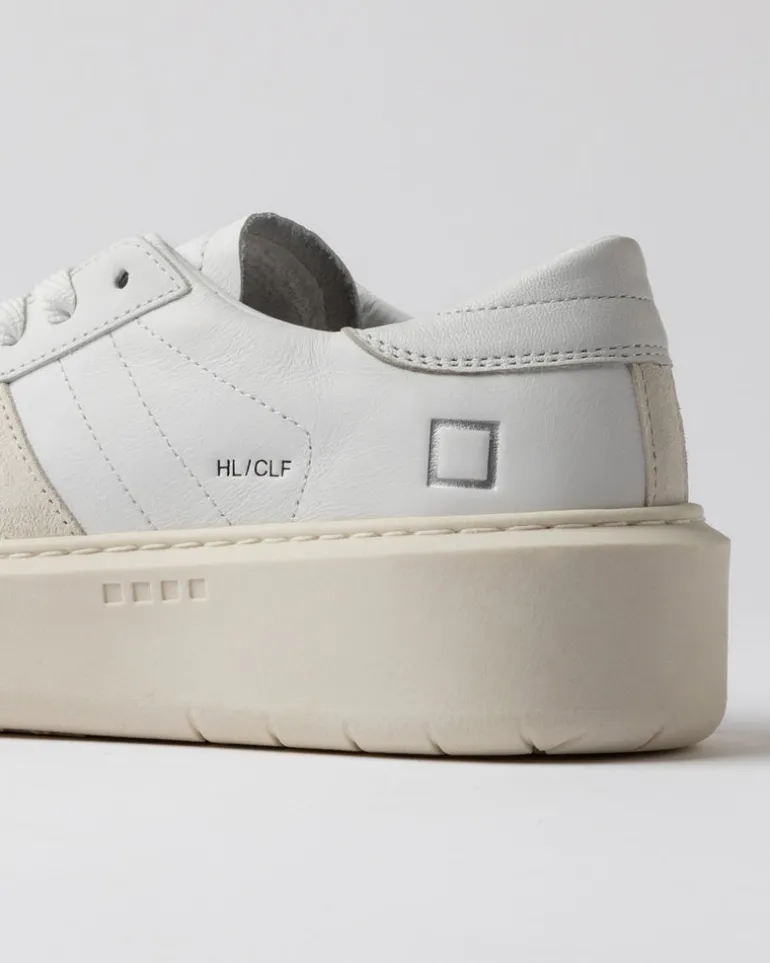 Hill Low Platform Calf - White