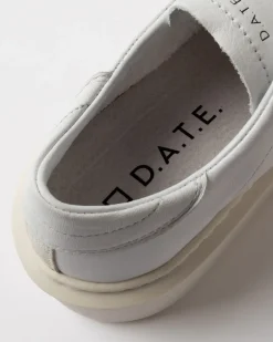 Hill Low Platform Calf - White