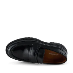Iona Saddle Loafer - Black