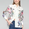 Isa Blouse - White Floral Print