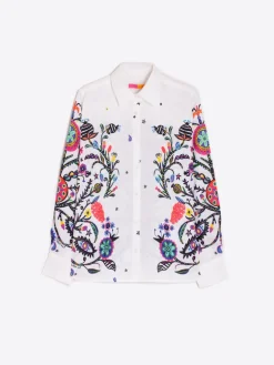 Isa Blouse - White Floral Print