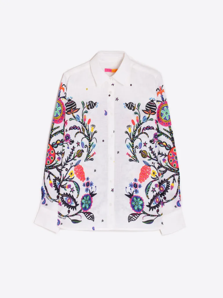 Isa Blouse - White Floral Print