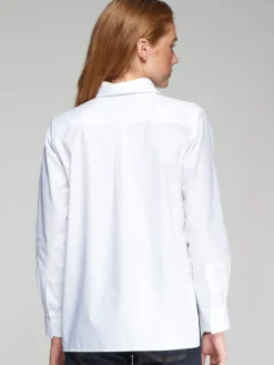 Isa Embroidered Shirt - White Twil