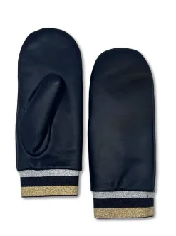Isabella Leather Mitten - Black