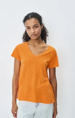Jacksonville SS V-Neck Tee - Orangeade Vintage