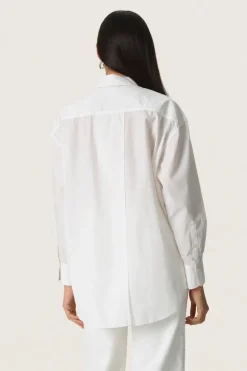 Jani Poplin Shirt LS - Broken White