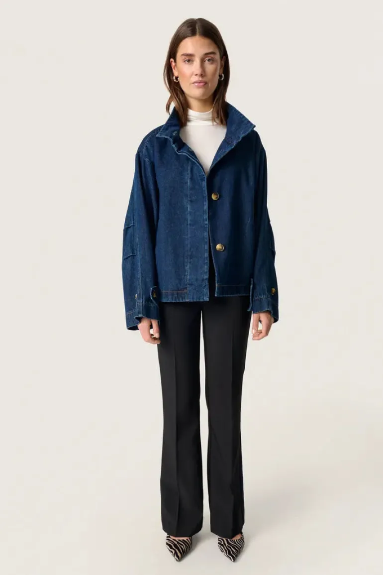 Jannine Cade Jacket - Dark Blue Denim