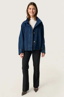 Jannine Cade Jacket - Dark Blue Denim