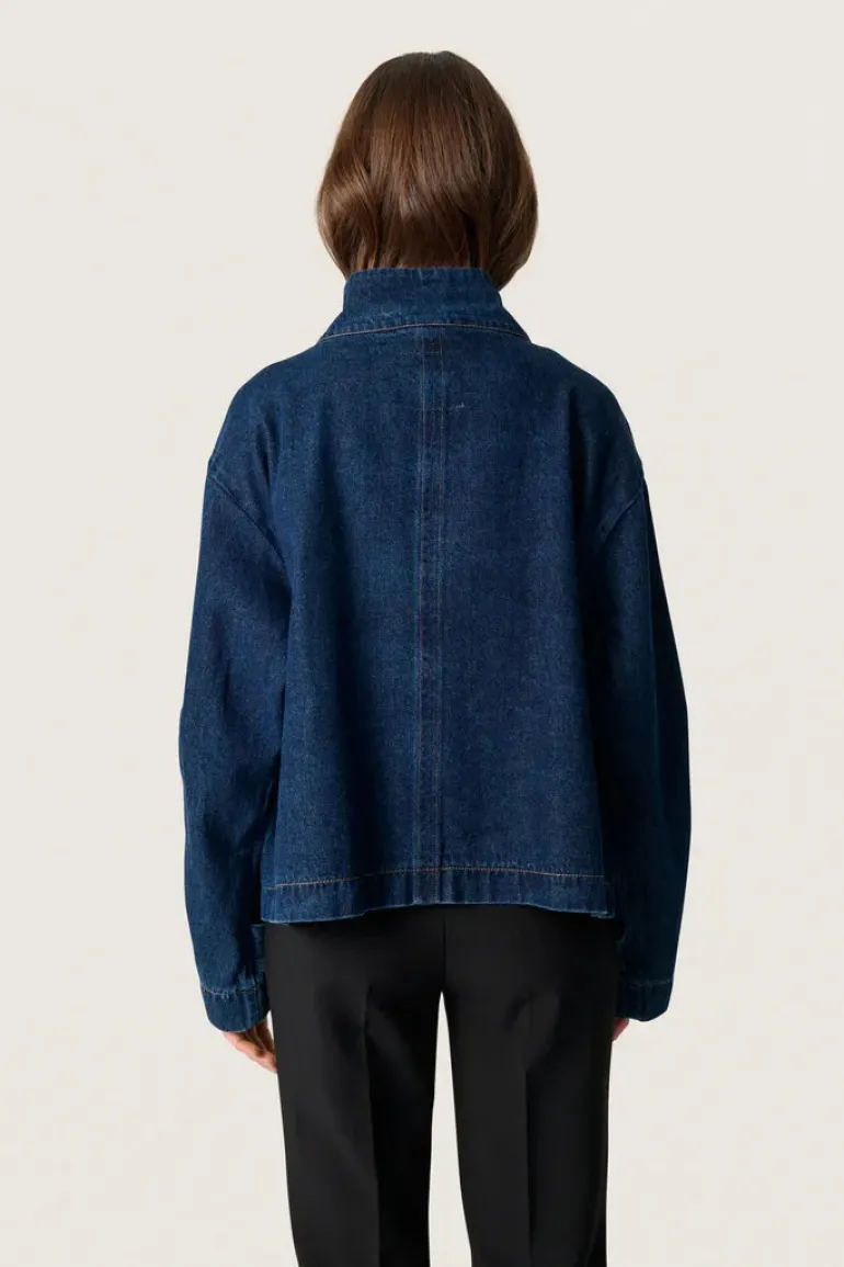 Jannine Cade Jacket - Dark Blue Denim