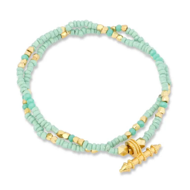 Jaya Beaded Bracelet SetAqua
