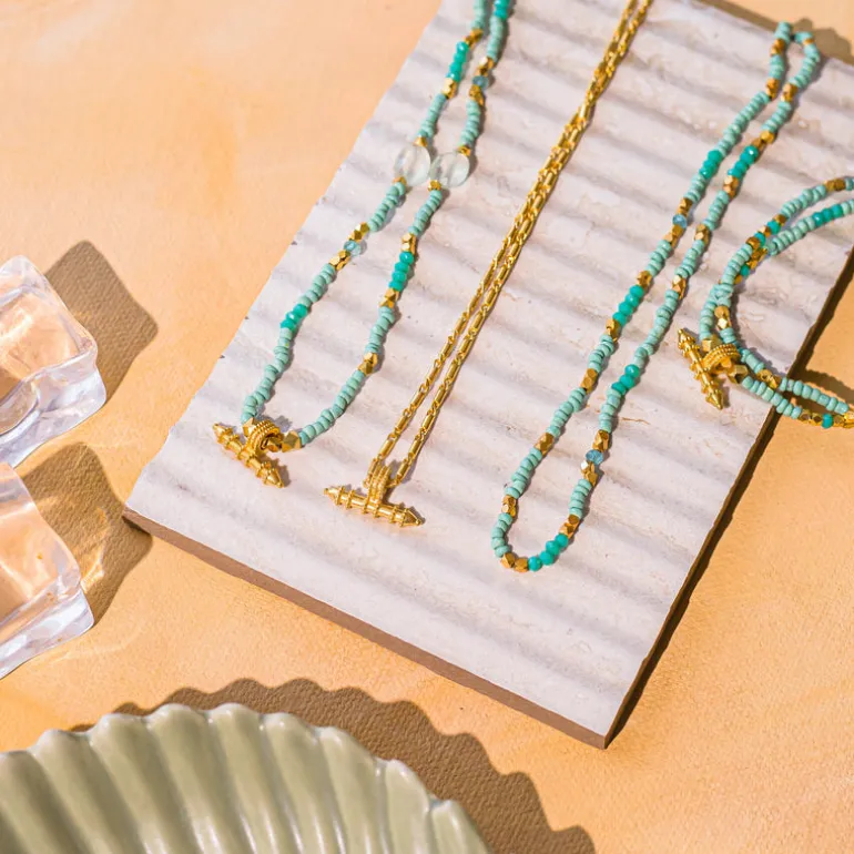 Jaya Beaded Bracelet SetAqua