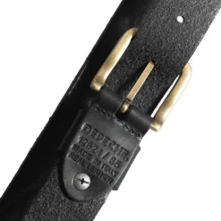 Jeans Belt - Black/Brass