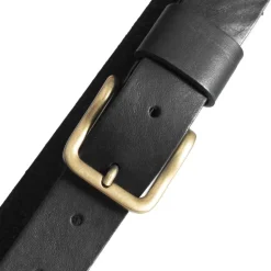 Jeans Belt - Black/Brass